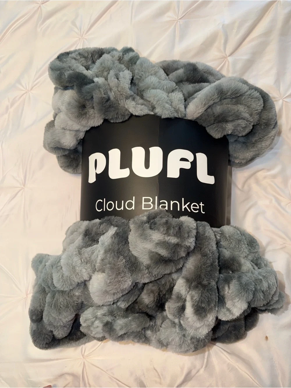 Cloud Blanket - Soft Gray Faux Fur Throw